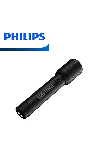 Philips 6168-1pcs Flashlight High Intensity Rechargeable Ultra-Bright Outdoor Household Durable Long