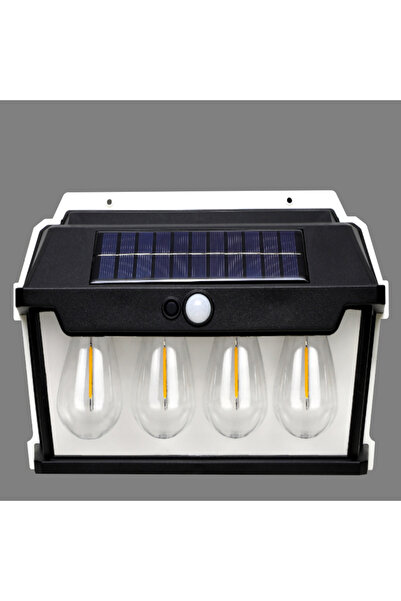Choice HW999-4W LED Solar Tungsten Light Human Body Induction Solar Wall Lamp Waterproof House Garden Yard