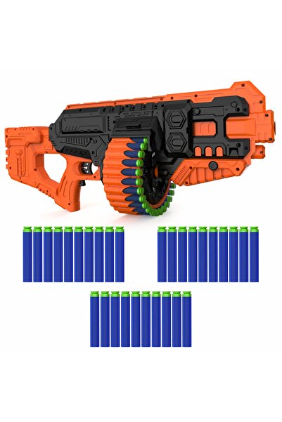 Chanak مسدس ستريت فايبر الآلي المزود بـ 30 سهمًا إسفنجيًا ومدى 60 قدمًا - لعب...