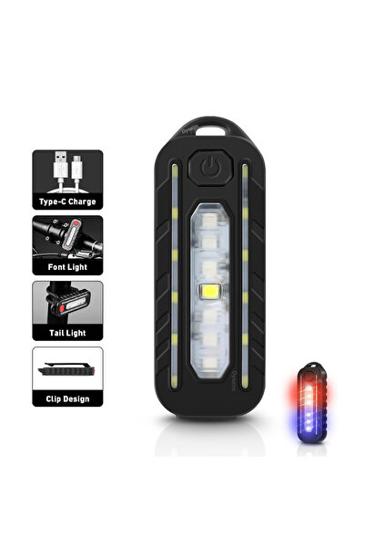 Choice W676 USB Recharge LED Flashlight Work Light Keychain Flashlight for Po...