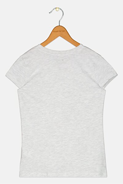 Puma Kids Girl Sportswear Fit Short Sleeve Training T-Shirt, Light Grey