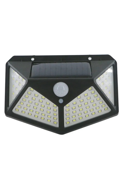 Choice 100 LED White Light 100 LED Solar Wall Lamp All Sides Luminous Motion Sensor Human Induction Courtya