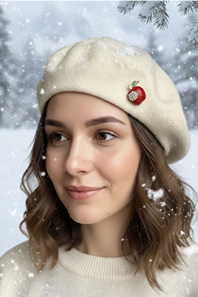 Modex Brooch Detail French Painter Felt Beret