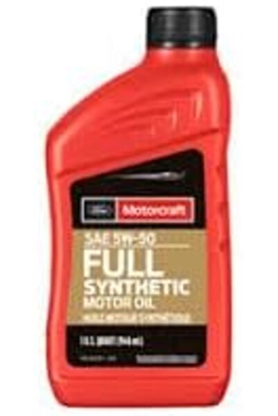 MOTORCRAFT زيت محرك صناعي بالكامل، SAE 5W-50، سعة لتر واحد، حماية عالية الأدا...