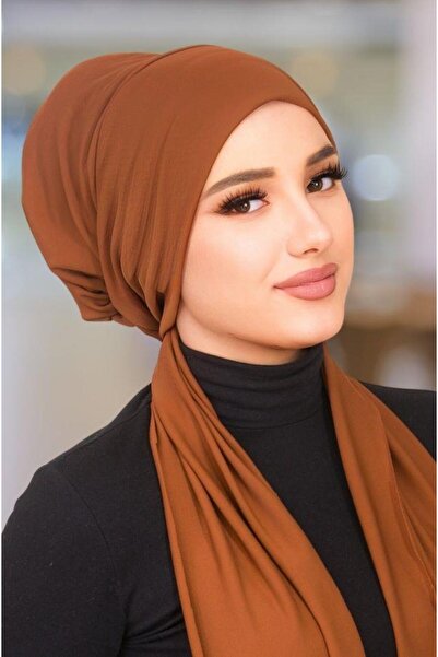 Aişe tesettür Tan Scarf Bonnet