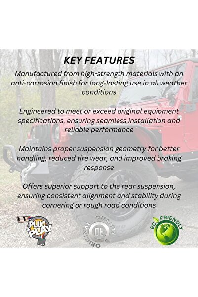 Generic Rear Lower Control Arm Right or Left 52088654AB suitable for Jeep Wrangler 1997-2006