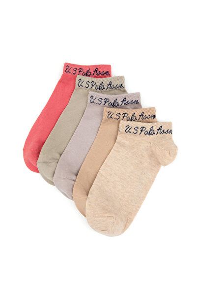 U.S. Polo Assn. Women's Cream Melange Socks 50314744-Vr159
