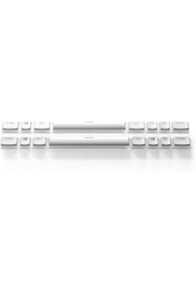 SteelSeries PrismCaps Double Shot Pudding-style PBT Keycaps - White (US Layout)