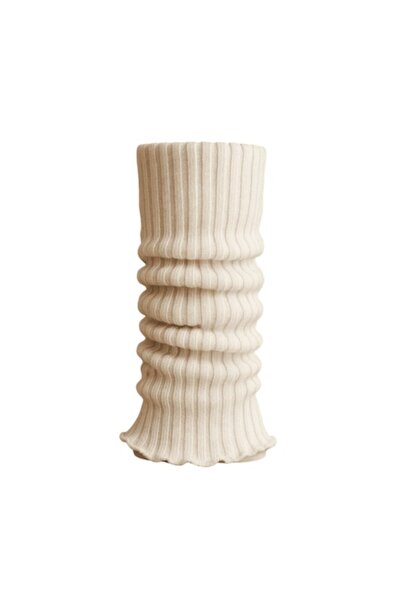 Mixbo - Simple textile leggings, white, one-size