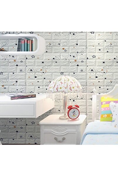OEM Set of 10 Wallpaper Tiles, Self-Adhesive, 70 x 77 cm, Covered 5.3 sq m, PVC, Pattern