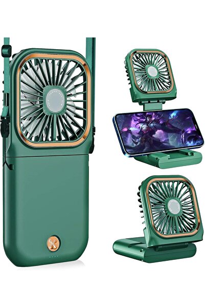 Arabest Portable foldable fan with mobile phone holder function, USB charging fan, mobile power supply