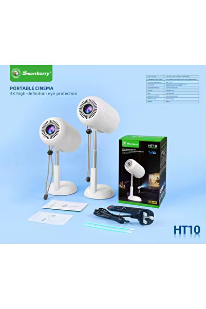 SMART BARRY HT 10 Smart Portable Projector (2025) - Portable Game Projector