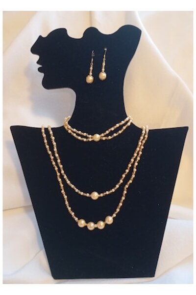 OEM Mallorca pearl jewelry set and Toho beads