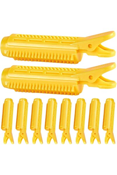 fulina Volume Hair Clips for Root, Hairline Lift Barrettes, Small Hair Volume for Root, Pack of 10, Yellow