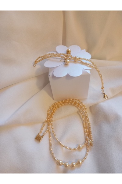 OEM Mallorca pearl jewelry set and Toho beads