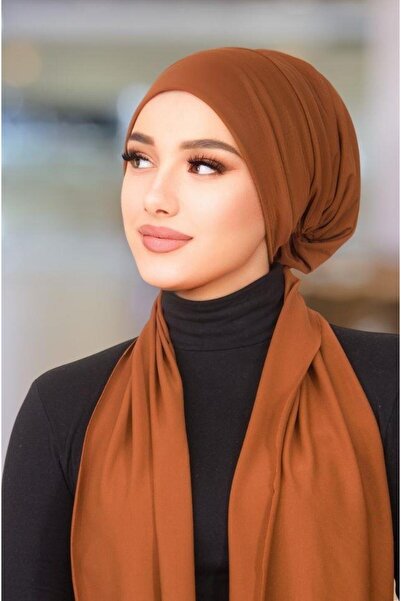 Aişe tesettür Tan Scarf Bonnet