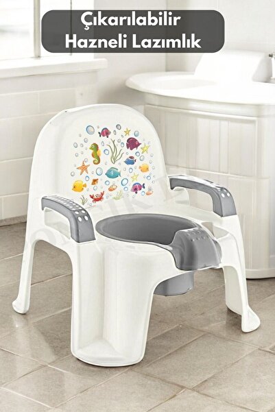 PONÇİK STORE Çocuk Tuvalet Eğitimi Lazımlığı - Hazneli Oturak Lazımlık