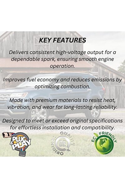 Generic ملف الإشعال مناسب لسيارة فورد إيدج 2007-2017