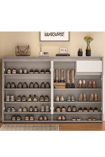 NKX Premium High Quality Shoe Cabinet with Multifunctional Drawers 140CM
