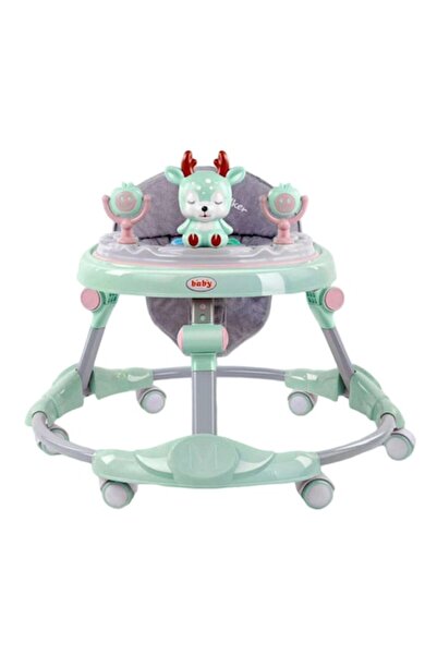 Mixbo Adjustable Baby Walker, Reindeer Model, 6+ months, Green