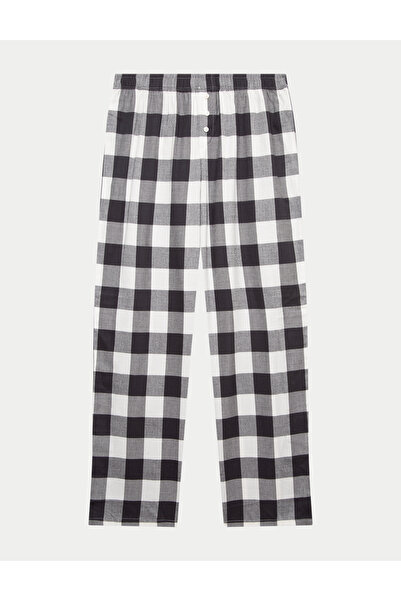Marks & Spencer 2’li Saf Pamuk Karışımlı Kareli Pijama Takımı (6-16 Yaş)