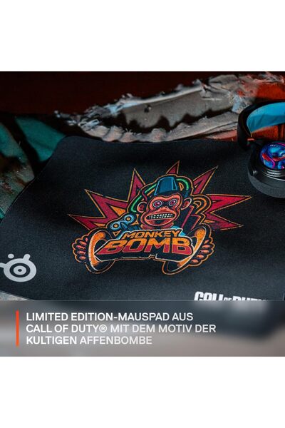 SteelSeries QcK Gaming Mouse Pad - Call of Duty Monkey Bomb Edition