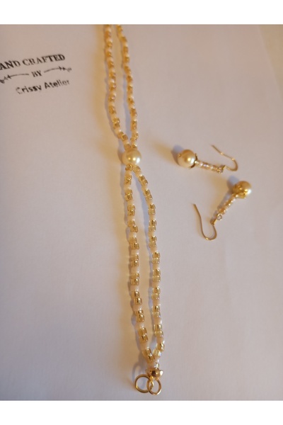 OEM Mallorca pearl jewelry set and Toho beads