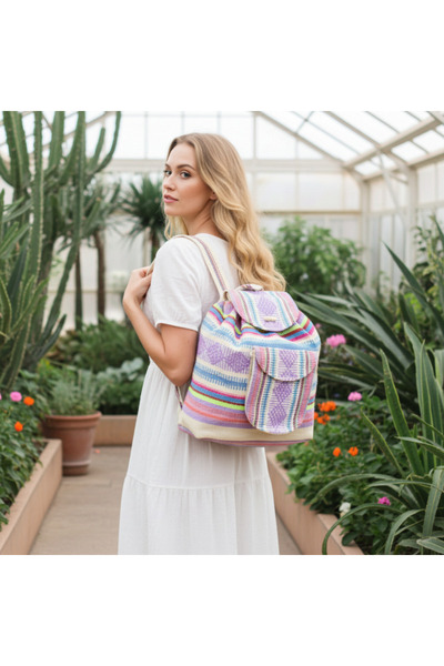 ilisio Ameyali handcrafted backpack