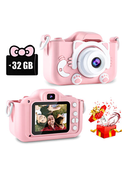 DoMad® Children's camera, micro SD 32GB, 1080P HD, 23 million pixels, 2.4 inch, 600 mAh, 3 years+, USB