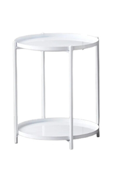 OEM Masuta rotunda pentru cafea din metal 2 nivele 42 x 52 cm ALBA