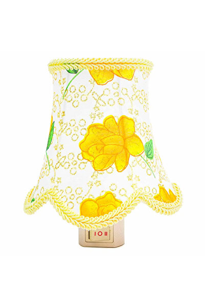 Kovar Plug in Mini Night Light Lamp, Table Lamp Design Multi Flower Bedside Lamp- Yellow and Green