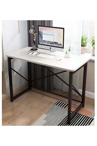 AGD مكتب كمبيوتر بتصميم بسيط وطاولة كمبيوتر متعددة الأغراض ومكتب دراسة مريح 1...