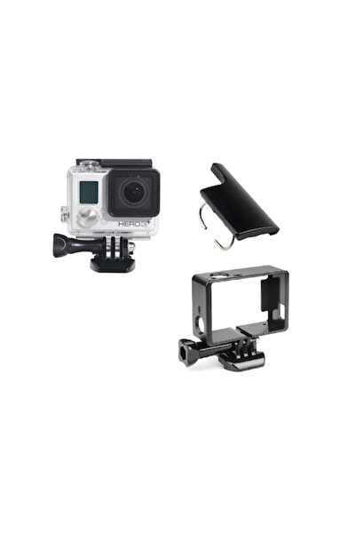 Alta Set de 3 accesorii pentru GoPro Hero 3/3+/4 — carcasă impermeabilă, cadr...