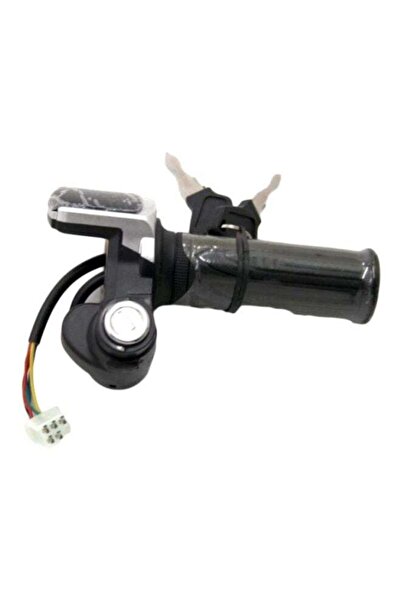 AGD Accelerator Handle with Key and Electronic Screen for Scooter - Black, 15x7x7cm