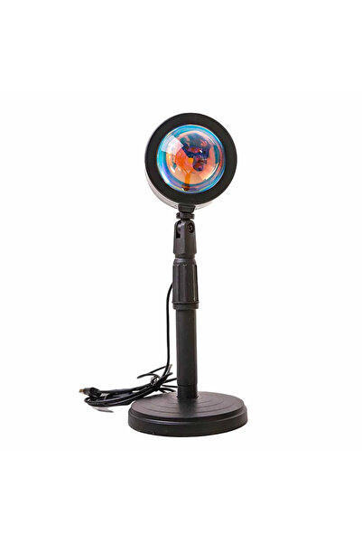 Rainbow Projection Lamp Led Light, Romantic Visual HD Crystal Lens Sunset Night Light Projector for