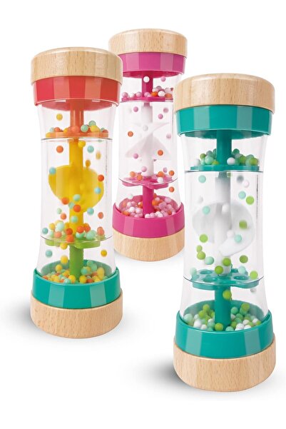 Hape Beaded Raindrop Rattle – Musical shake-and-rattle activity toy, easy to grip, from day one
