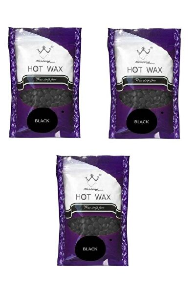 Konsung Beauty شمع ساخن أسود 100 جرام / 3 قطع