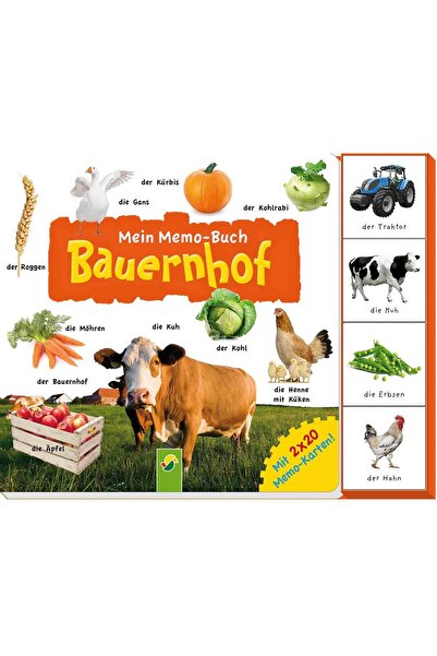 Schwager&Steinlein Mein Memo-Buch Bauernhof: Mit 2 x 20 Memo-Karten!