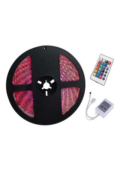 YWXLight شريط إضاءة مرن قابل للتعتيم ومقاوم للماء مع جهاز تحكم عن بعد، أسود/أبيض