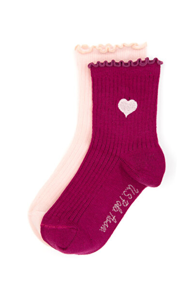 U.S. Polo Assn. Girl's Fuchsia Socks 50318075-Vr023