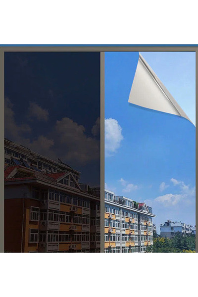 HASSAN Reflective Mirror Film for Interior Windows Solar UV Protection 60x300cm