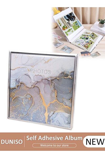 DUNISO Large Self Adhesive Album, 36 x 34cm Extra Large Capacity Hand Made DI...