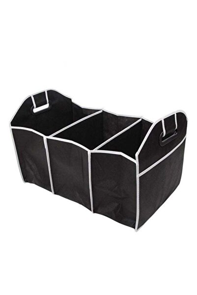 Generic منظم صندوق السيارة الأسود للألعاب المحشوة وأكياس تخزين الطعام
