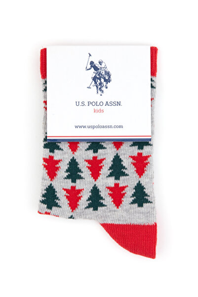 U.S. Polo Assn. Girl's Red Socks 50318078-Vr030