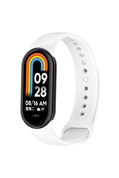 PHN MAG Silicone band with metal PIN, compatible with Xiaomi Mi Band 8/9/10, PHN Mag, White