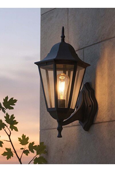 HAMER فانوس جداري صغير سداسي – إنارة خارجية وإضاءة جدارية