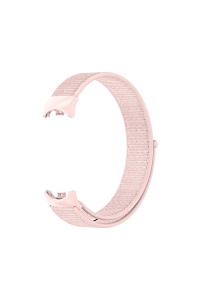 PHN MAG Curea fitness pentru Xiaomi Mi Band 8/9/10 (PHN Mag) - Textil roz deschis, rezistentă la apă