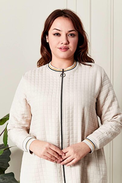 Ferace Γυναικείο καπάκι με φερμουάρ μεγάλου μεγέθους