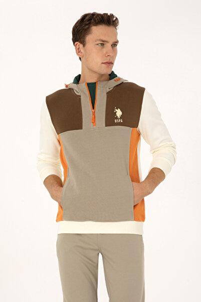 U.S. Polo Assn. Erkek Krem Sweatshirt 50309963-VR256