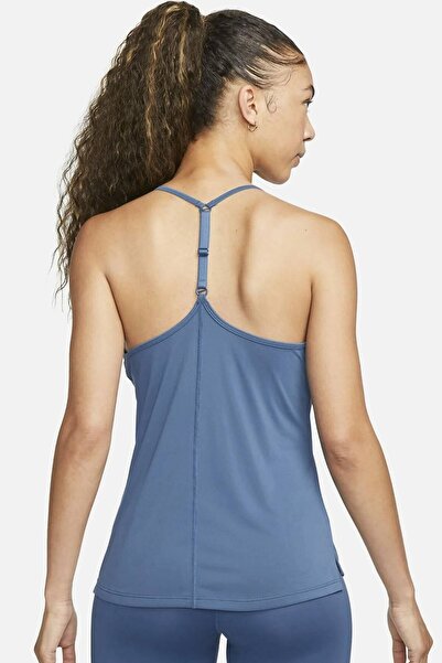 Nike Dri-Fit Training One Elastika Women's Tank Top Women's Sports Singlet Blue
